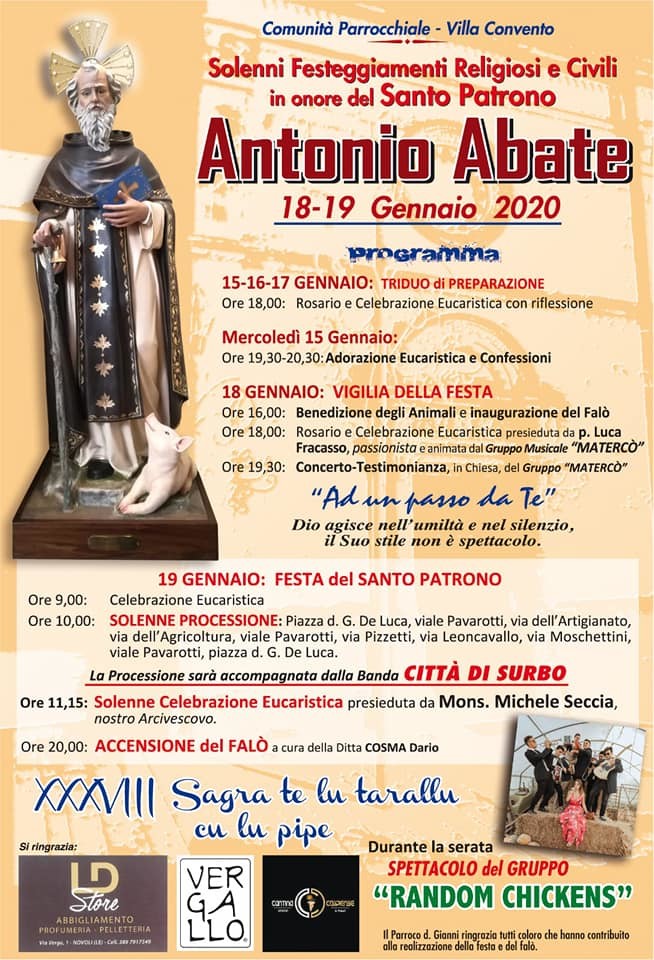 Programma S.Antonio Abate 2020 Villa Convento