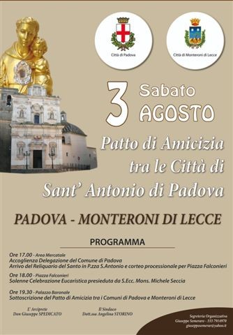 Reliquie S. Antonio a Monteroni locandina 2
